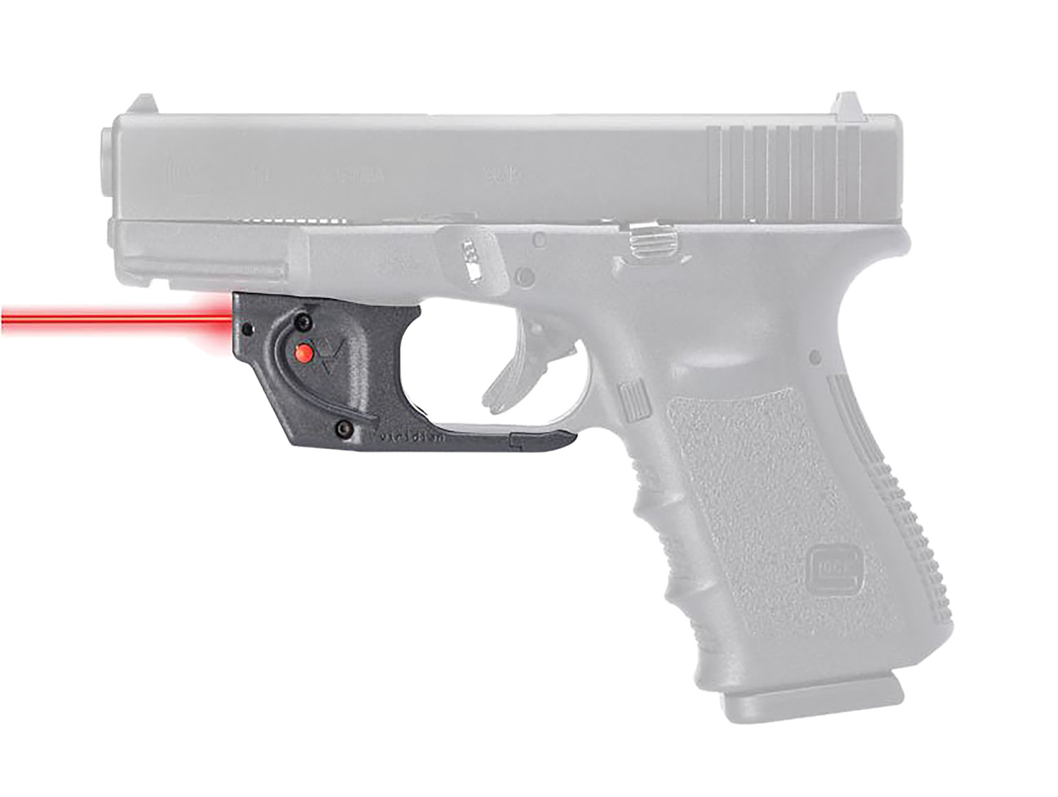 Viridian 9120092  E-Series Fits Glock 17/19/34/45/47 Red Laser Black Polymer Trigger Guard Mount