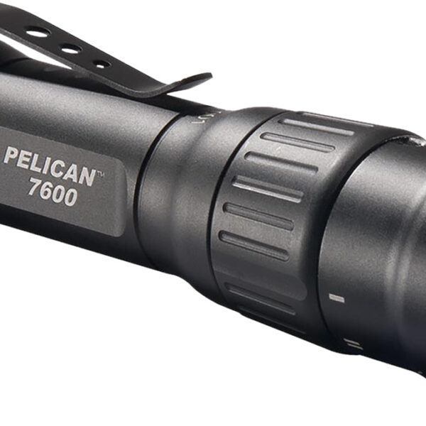 Pelican 7600 Tactical Flashlight  Black Anodized  37/479/944 Lumens White/Red/Green LED