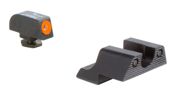 Trijicon 600785 HD Night Sights  Green/Tritium Orange Outline Front Sight-Green Tritium Black Outline Rear Sight Glock 42/43 Small Frame