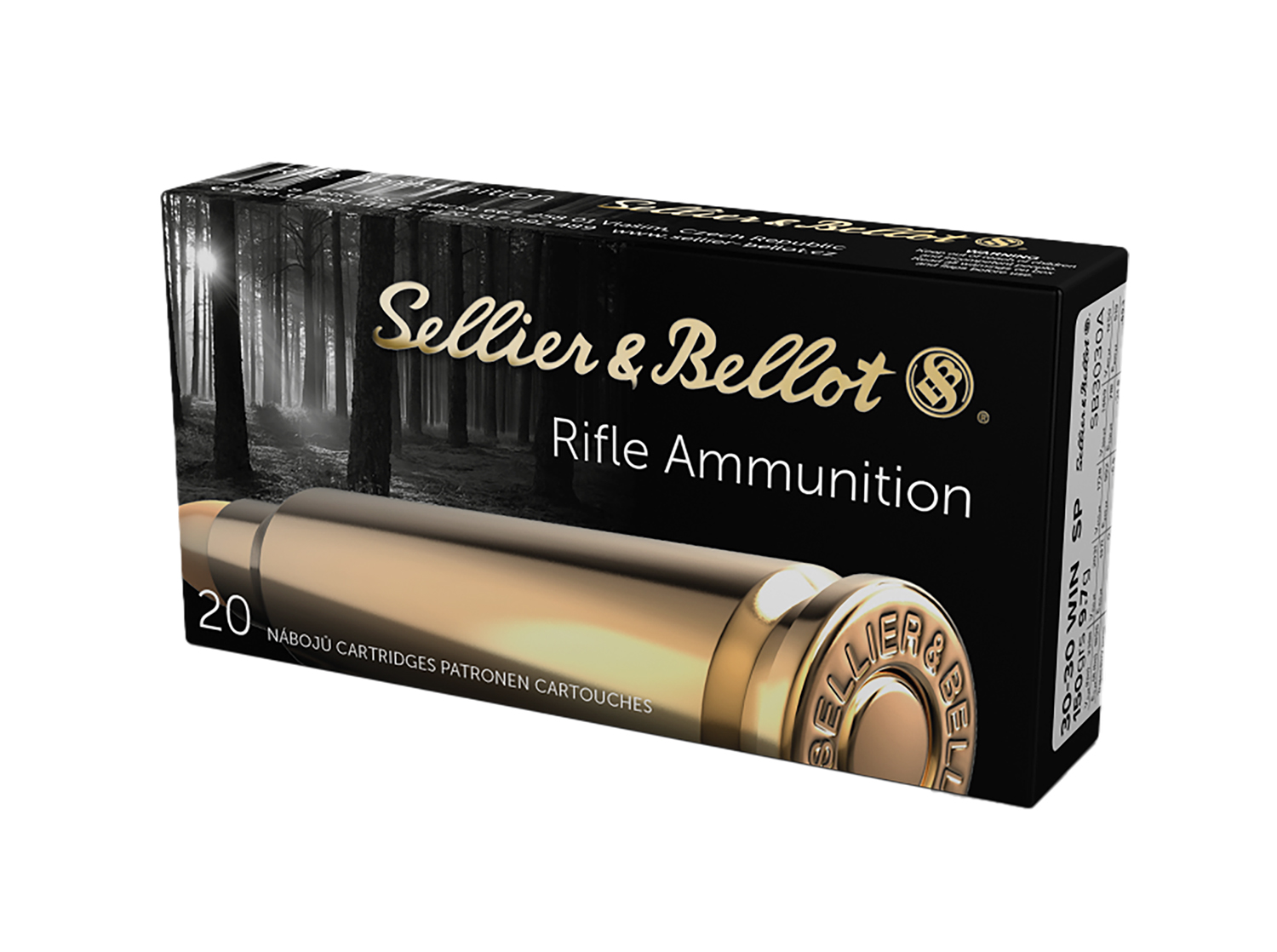 Sellier & Bellot SB3030A Rifle 30-30Win 150gr Soft Point 20 Per Box/25 Case