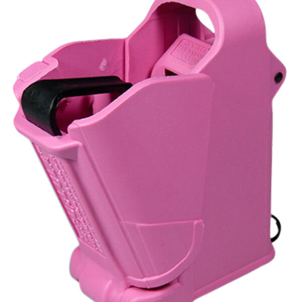 Maglula UP60P UpLULA Loader & Unloader Double & Single Stack Style made of Polymer with Pink Finish for 9mm Luger, 45 ACP Pistols