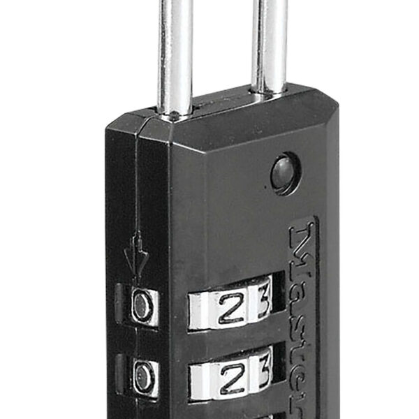 Master Lock 646D Combination Lock  Open With Combination Black Steel