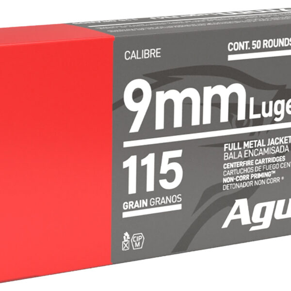 Aguila 1E097704 Target & Range Handgun 9mm Luger 115gr Full Metal Jacket 50 Per Box/20 Case