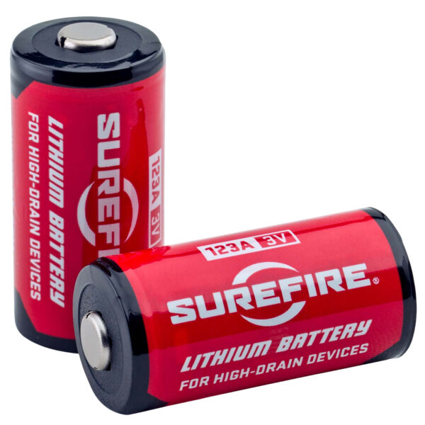 SureFire SF6BC 123A Batteries  Red/Black 3.0 Volts 1,500 mAh (6) Single Pack Clamshell