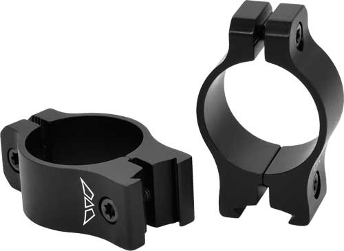 WARNE VAPOR 1" LOW MATTE RINGS - ALUMINUM FITS 3/8-11MM DVETAIL