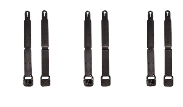High Speed Gear 91SC12BK MOLLE Clips Short, Black Injection Molded Fits MOLLE (12 Pack)