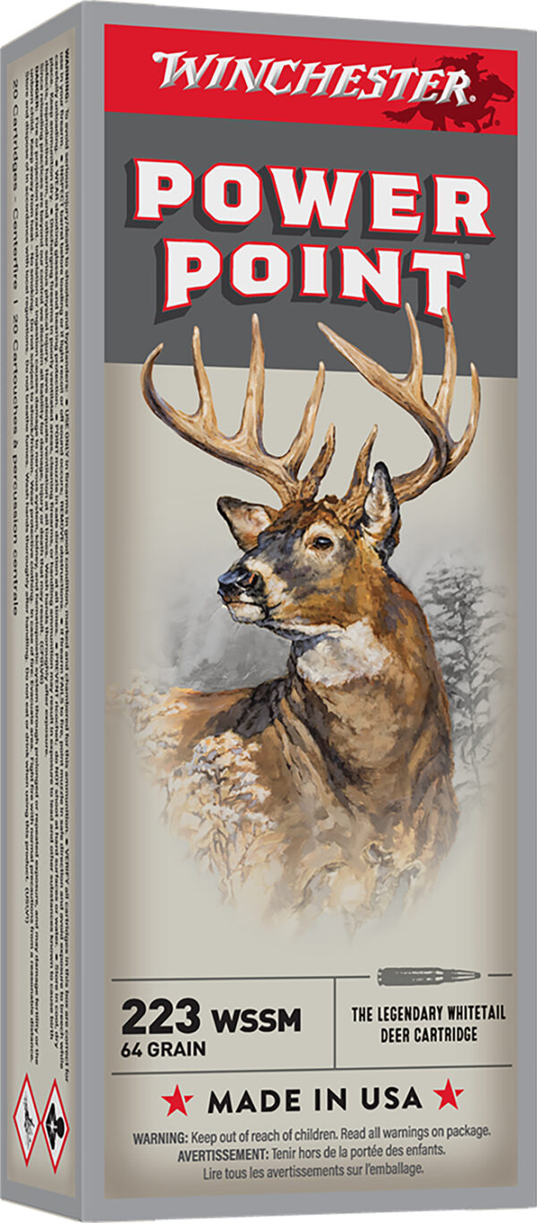 Winchester Ammo X223WSS1 Power-Point  223WSSM 64gr 20 Per Box/10 Case