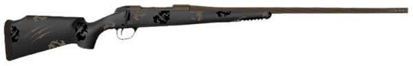 Fierce Firearms TWTROG7PRC22BT Twisted TI Rogue 7mm PRC 22" Black Cerakote Steel Threaded Barrel, Black Cerakote Drilled & Tapped Titanium Receiver, LR Negative Comb Trophy Camo Carbon Fiber Stock