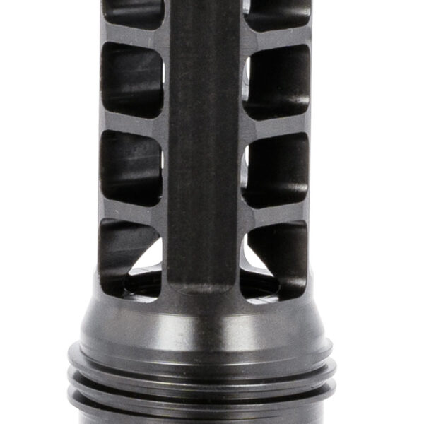 Huxwrx 1598 QD 338 Muzzle Brake Black with 3/4"-24 tpi Threads &  2.30" OAL for 338 Cal AR-Platform