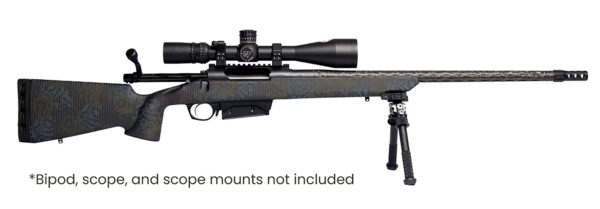 Horizon Firearms RF019C232216C20 Vandal Carbon II 300 PRC 22" Black Fluted Barrel, Black Drilled & Tapped Receiver, Black Iota EKO X Carbon Fiber Stock