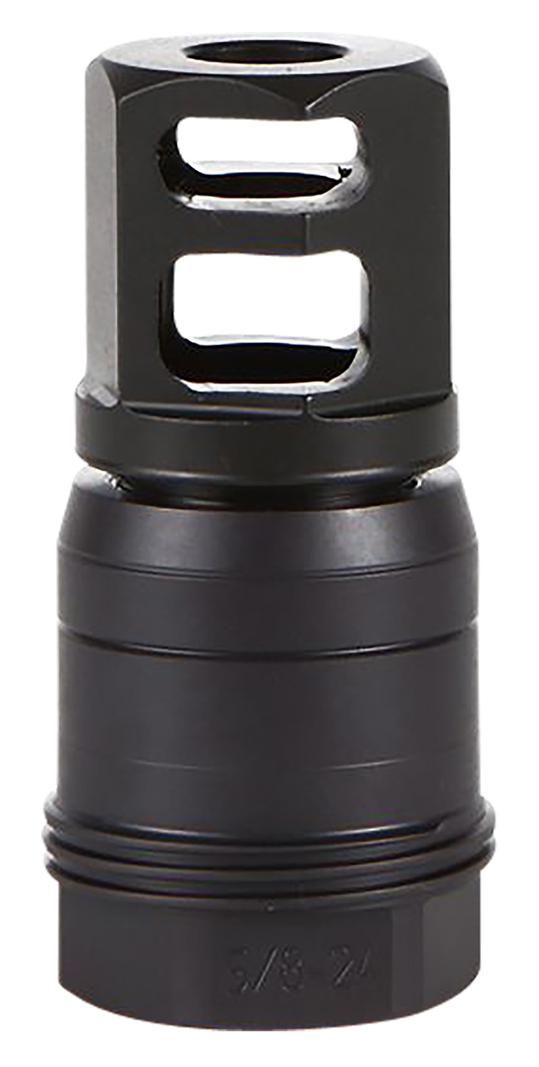 Sig Sauer SL76258X2490DEGM Clutch-Lok QD Muzzle Brake Black Stainless Steel with 5/8" 24 tpi Threads for 7.62mm 90 Degree Taper
