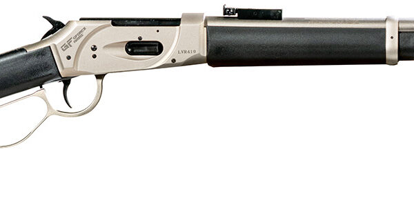 Gforce Arms GFLVR20SS Saddlehorn  Full Size 410 Gauge Lever 2.50" 7+1 20" Stainless Steel Barrel, Stainless Aluminum Receiver, Fixed Black Synthetic Stock, Right Hand