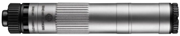 Dead Air MOJAVE9SIL Mojave 9 Modular 9mm 1.41" Silver Aluminum/Stainless Steel/Titanium 1/2"x28
