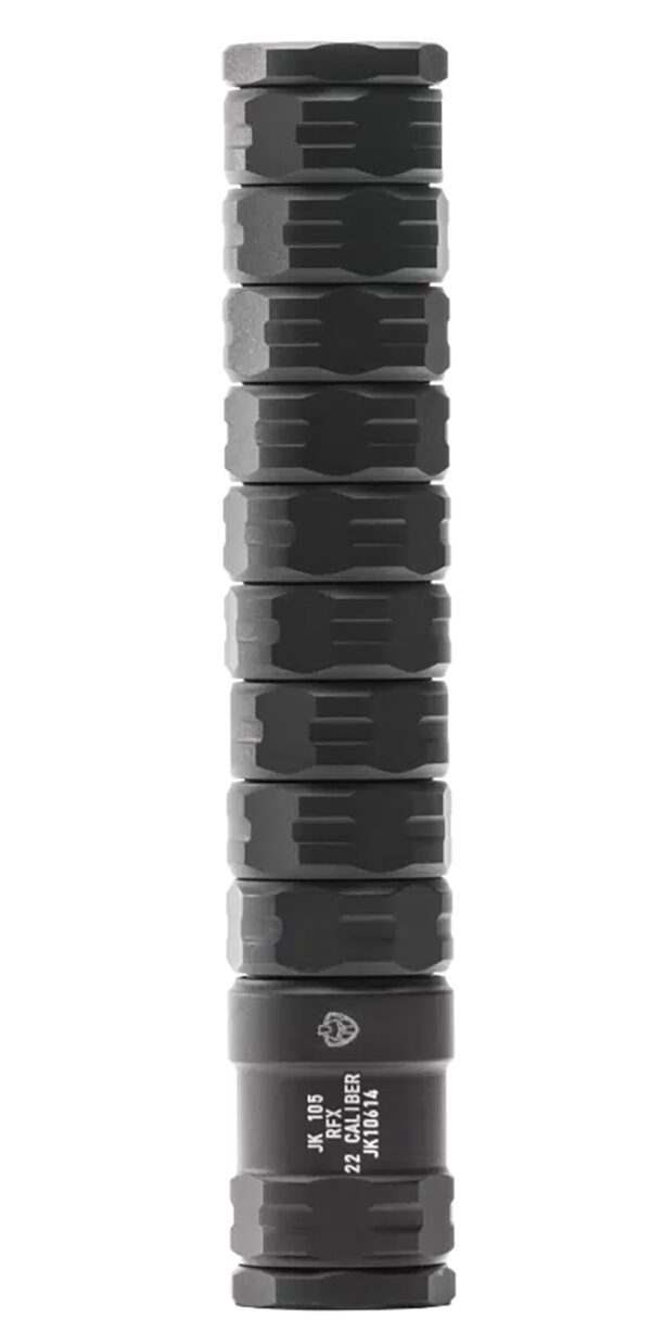 Jk Armament JK105RFX22 RFX  22 Cal 1.05" Black Aluminum/Stainless Steel 1/2"x28