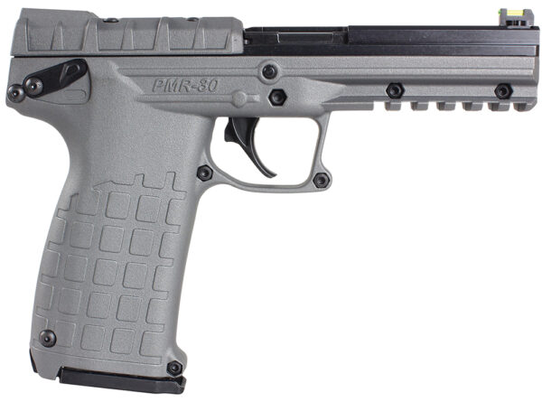 Kel-Tec PMR30TACGY PMR30  22 WMR 30+1 4.30" Fluted Steel Barrel, Black/Gray Serrated Slide, Gray Polymer Frame w/Picatinny Accessory Rail, Gray Textured Polymer Grip