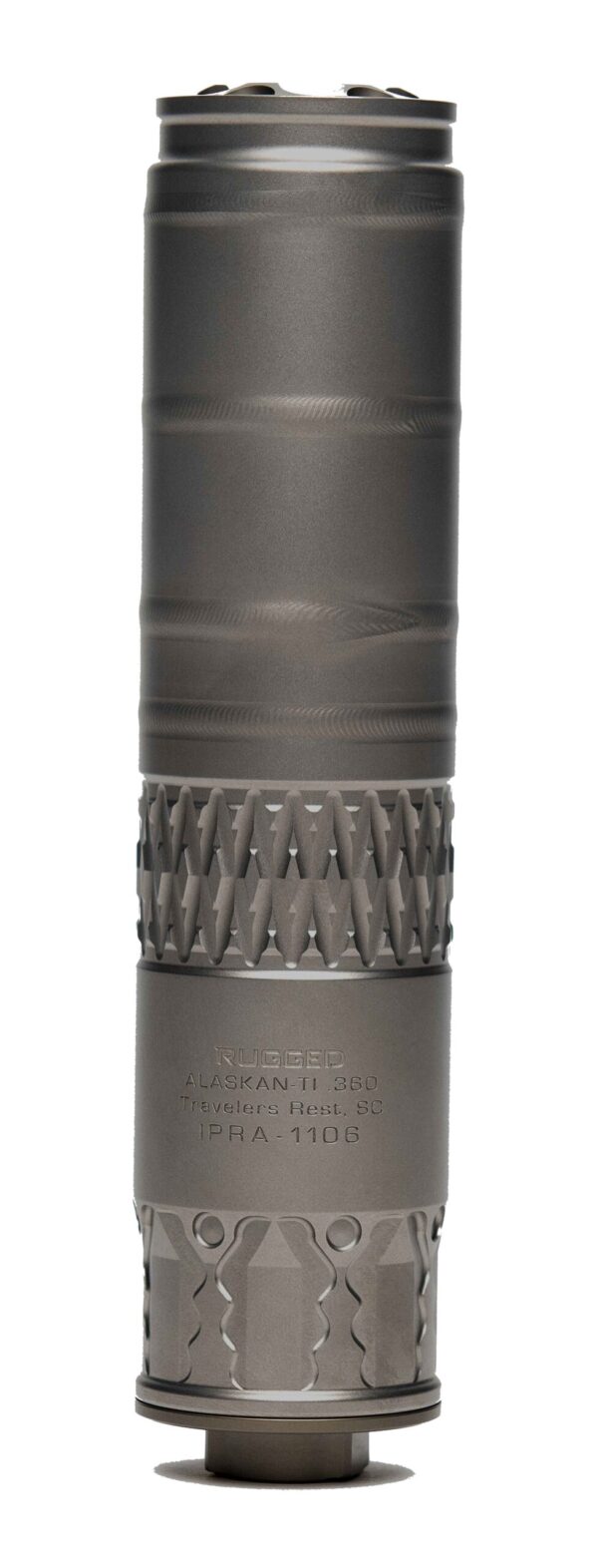 RUGGED SUPPRESSORS ALASKAN360 TI MULTI CAL SIL