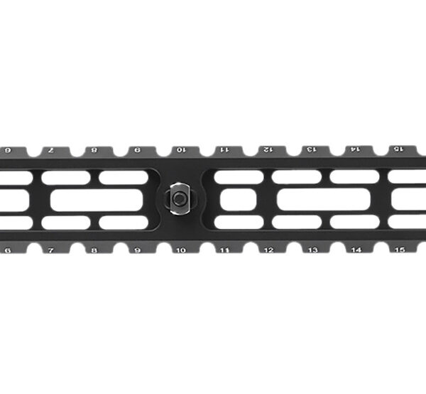 Leapers TLUMA04 ARCA Rail 9 Slot M-LOK Matte Black Anodized Aluminum 14.20" Long M-LOK Mount