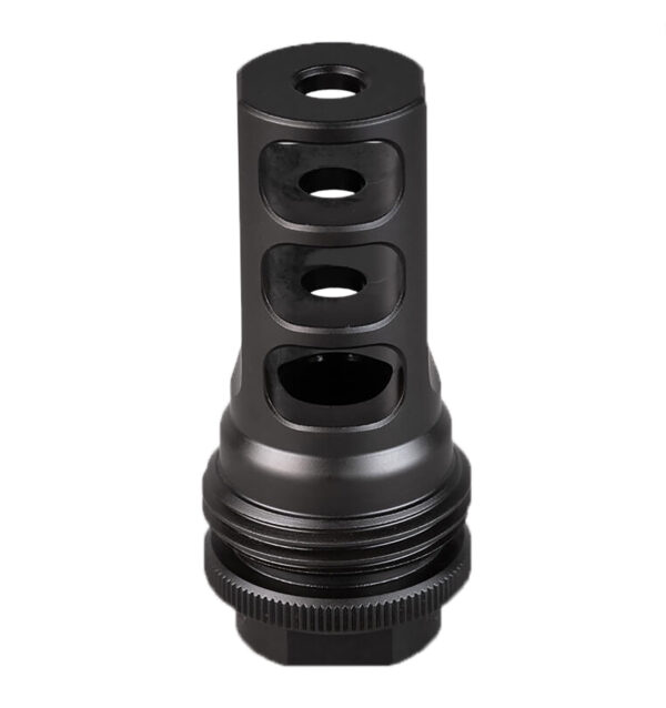 SilencerCo AC1961 ASR Muzzle Brake Black Nitride 11/16"x24 Threads 458 Cal