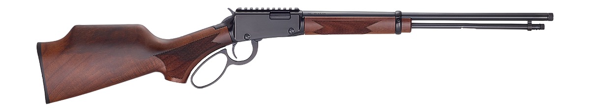 Henry H001PGH22M Sporter 22 WMR 12+1 18.50" Blued Threaded Barrel, Black Aluminum Receiver w/Picatinny Rail, American Walnut Fixed w/Pistol Grip Stock