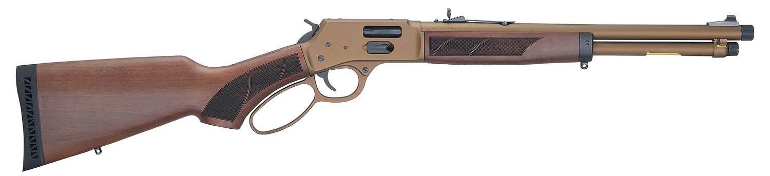 Henry H012XCW44M Explorer Carbine 44 Special/44 Mag 7+1 16.50" Burnt Bronze Cerakote Threaded Barrel, Burnt Bronze Cerakote Steel Drilled & Tapped Receiver, American Walnut Fixed w/Pistol Grip Stock