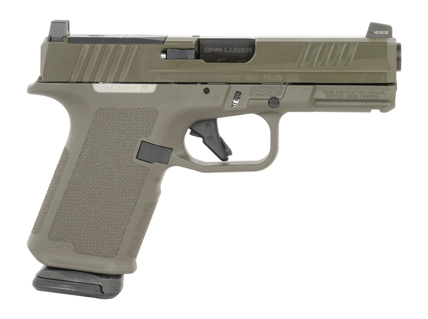 RUG 19438 RXM       9MM 4                 ODG  15R