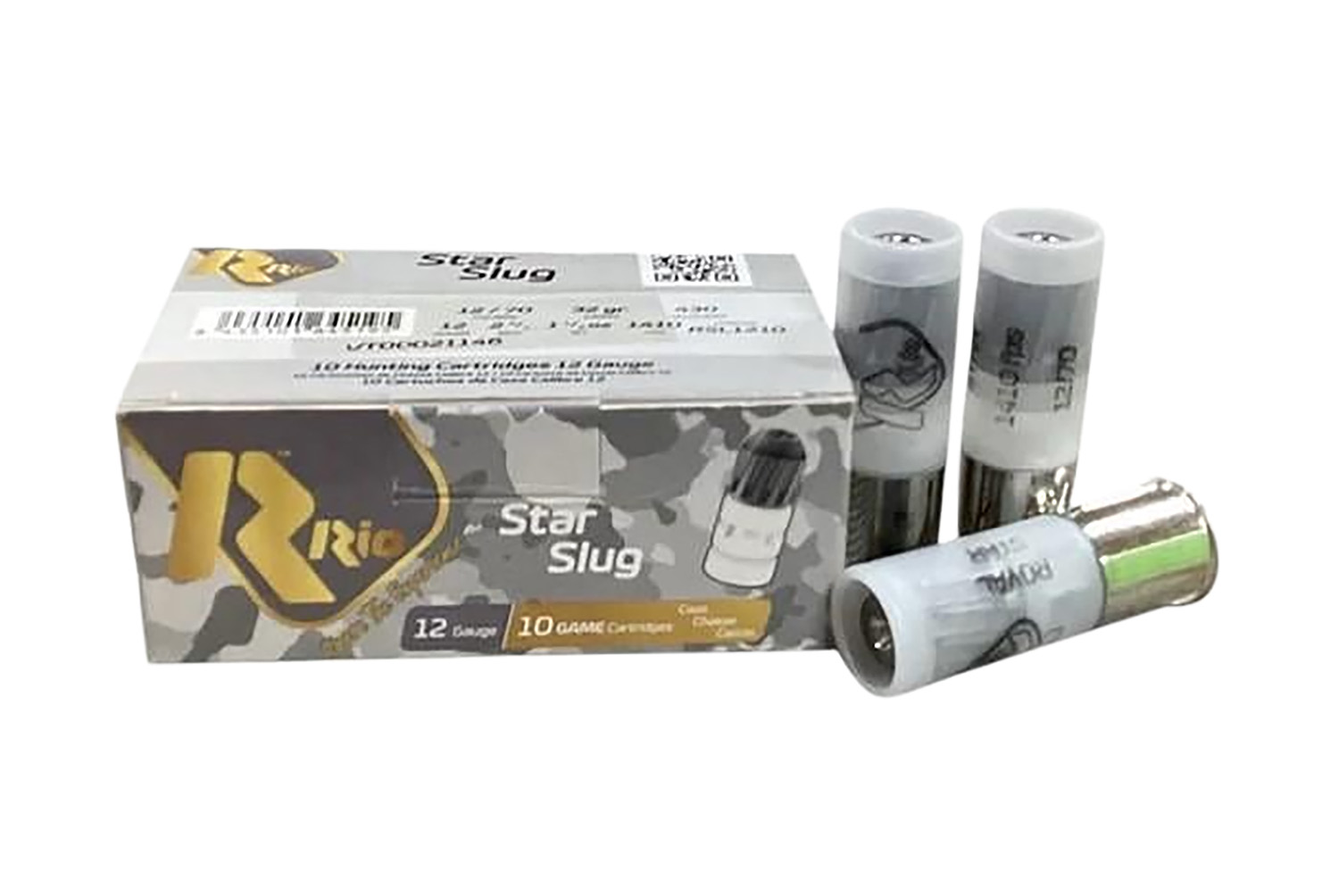 Rio Ammunition RSL1210 12Gauge 2.75" Slug Shot 10 Per Box/25 Case