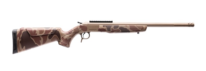 CVA CR4436DC Cascade Takedown 6.5 Creedmoor 1rd 20" Flat Dark Earth Cerakote Stainless Steel Threaded Barrel & Receiver w/Picatinny Rail, Duck Camo Synthetic Stock