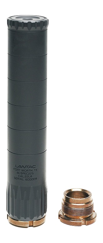 Lantac Usa 01-SUP-MSPEC22S M-Spec  22LR Black Aluminum 1/2"x28