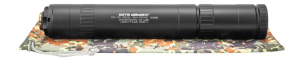 Griffin Armament GAREV45M4-W Revolution 45 Cal 1.375" Black Aluminum/Stainless Steel