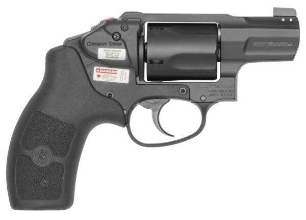 Smith & Wesson 14508 Bodyguard 2.0 w/Laser Small 38 Special +P 5 Shot 1.88" Black Stainless Steel Barrel, Black PVD Cylinder, Black Aluminum Alloy Frame, Black Polymer Grip, Crimson Trace Laser, Conce