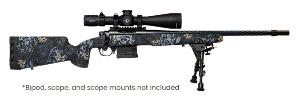Horizon Firearms HRF-VNP-300P-24R-P Vandal Prime 300 PRC 24" Black Chrome Spiral Fluted Threaded Barrel, Black Chrome Steel Receiver w/Picatinny Rail, Arca Rail Forend, Textured Iota EKO Carbon Fiber