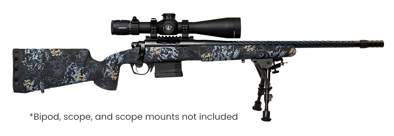Horizon Firearms HRF-VNP-300P-24R-P Vandal Prime 300 PRC 24" Black Chrome Spiral Fluted Threaded Barrel, Black Chrome Steel Receiver w/Picatinny Rail, Arca Rail Forend, Textured Iota EKO Carbon Fiber
