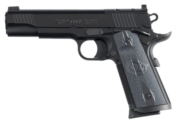 Colt Mfg O1080CCUOR CCU Government Full Size 45 ACP 8+1 5" Stainless National Match Barrel, Matte Black DLC Carbon Steel Optic Ready/Serrated Slide, Black Ion Bond Carbon Steel Frame w/Beavertail, Amb