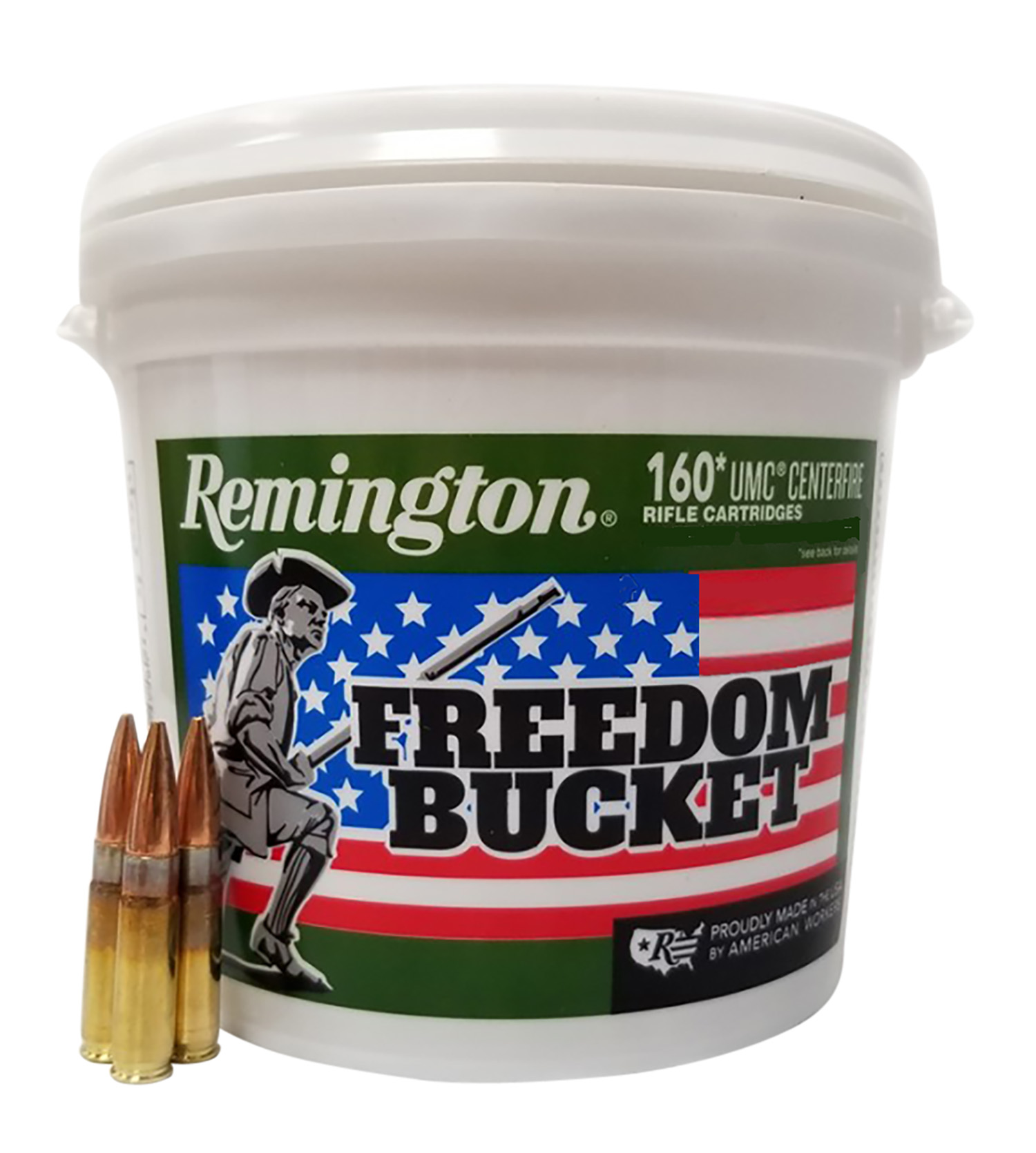 Remington Ammunition 20111 UMC Freedom Bucket 300Blackout 220gr Open Tip Flat Base 160 Per Box/4 Case