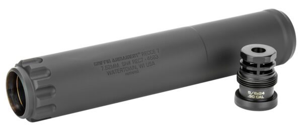 Griffin Armament GAREC7-W Recce 7  30 Cal 1.47"D Black Cerakote Stainless Steel 300 Win Mag Rated with Taper Mount