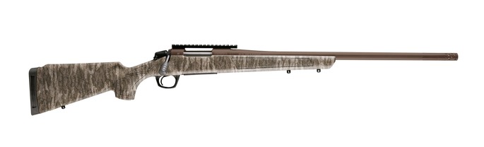 CVA CR3989MOBL Cascade XT 6.5 PRC 2+1 24" Midnight Bronze Cerakote Fluted Threaded Steel Barrel & Receiver w/Picatinny Rail, Mossy Oak Bottomland Adjustable Synthetic Stock, Right Hand