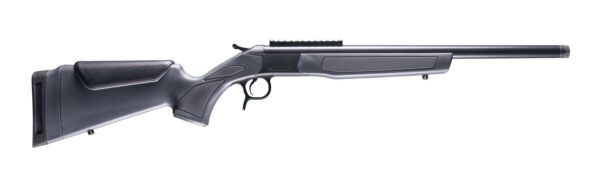 CVA CR4448 Scout  22 Creedmoor 1rd 16.50" Matte Blued Threaded Barrel & Receiver w/DuraSight Rail, Stealth Gray Synthetic Stock