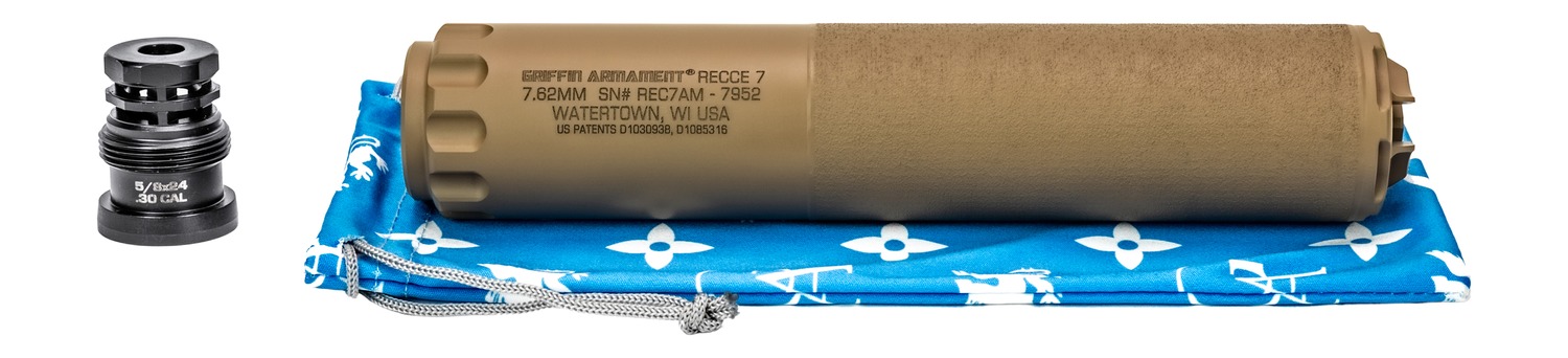 Griffin Armament GAREC7FDEAM-W 7 RECCE 7.62mm 1.50" Flat Dark Earth Stainless Steel