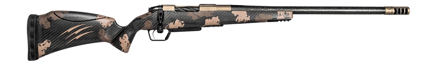Fierce Firearms RIVSCX22CM18BDS Carbon Rival XP 2.0 22 Creedmoor 18" Smoked Bronze Cerakote Spiral Fluted Stainless Steel Barrel & Drilled & Tapped Receiver, Desert Shadow Camo Adj Comb Carbon Fiber S