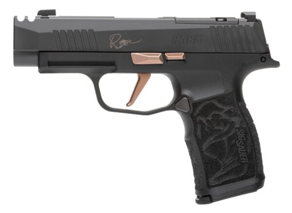 Sig Sauer 365XL9ROSE P365XL Rose Kit Micro-Compact 9mm Luger 12+1 3.10" Black Nitron Stainless Steel Integrated Compensator/Optic Ready/Serrated Slide, Black w/Rose Gold Accents Frame w/Accessory Rail