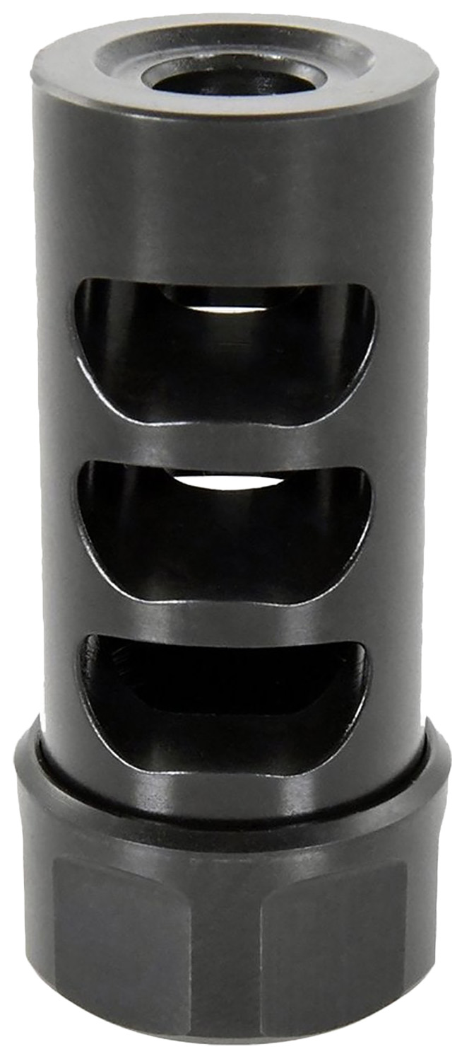 American Precision Arms G2M1230N Gen 2 Micro Bastard Self Timing Brake Black Nitride Stainless Steel with 1/2"-28 tpi Threads, 1.86" OAL, & .750" Diameter for 30 Cal AR-Platform & Hunting Rifles