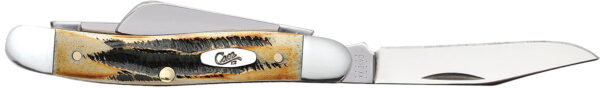 Case 03578 Stockman  Medium 2.57"/1.88"/1.71" Folding Clip/Sheepsfoot/Spey Plain Mirror Polished Tru-Sharp SS Blade/Brown Jigged 6.5 BoneStag Handle