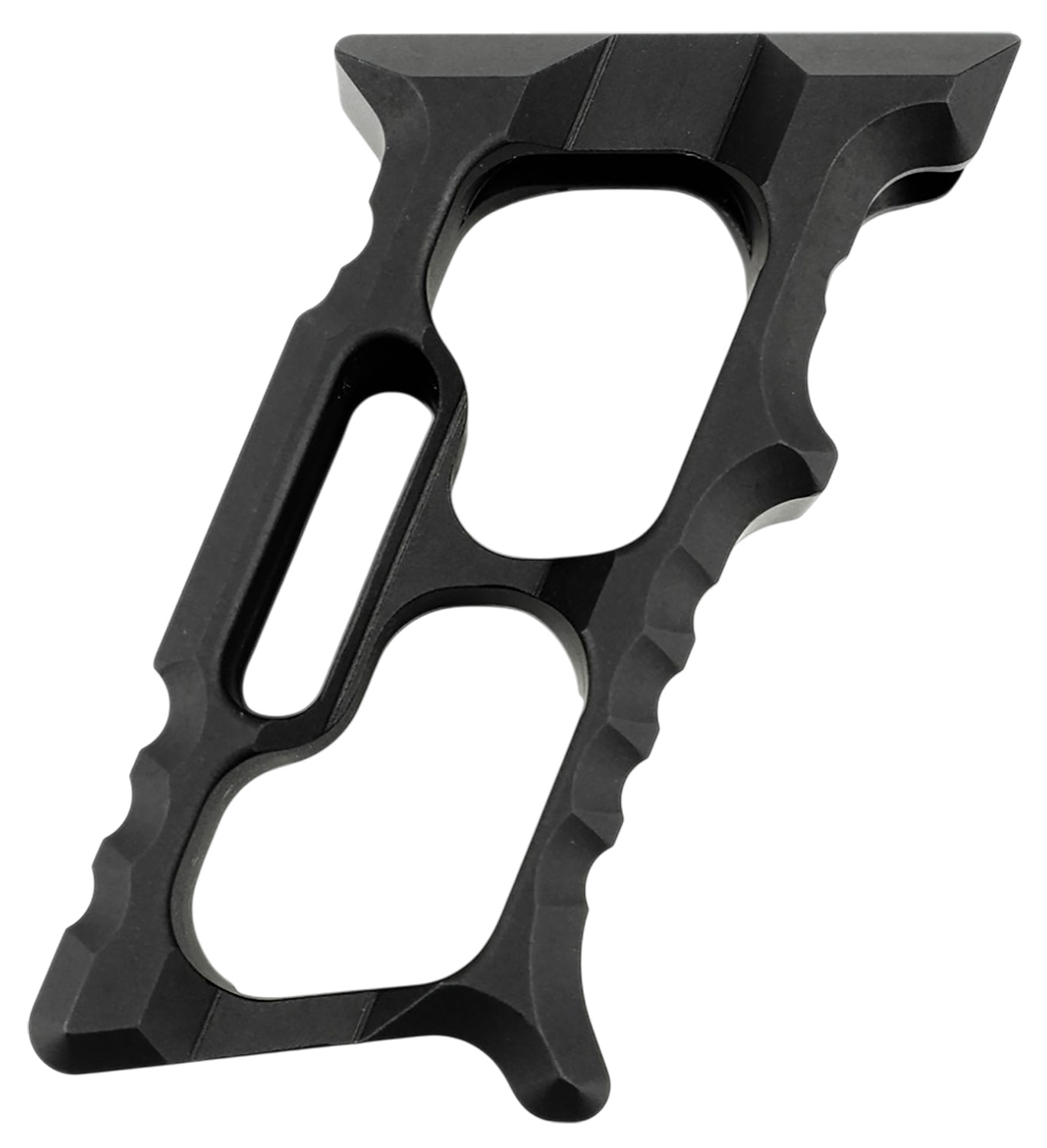 Tyrant CNC TD552BLKM1 Minivert Grip Halo Black Aluminum Fits AR15