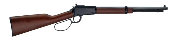 Henry H001TRP22M Tracker Carbine 22 WMR 10+1 16.50" Blued Octagon Barrel, Black Aluminum Grooved Receiver, American Walnut Straight Grip Stock