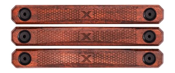 Woox SH.MLK004.S3 M-LOK Rail Covers 3 Slot American Walnut 4.88" Long