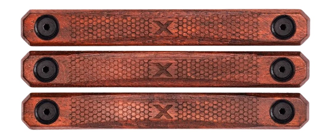 Woox SH.MLK004.S3 M-LOK Rail Covers 3 Slot American Walnut 4.88" Long