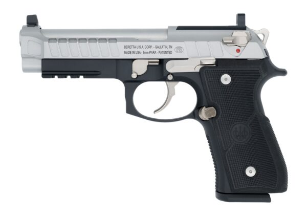 Langdon Tactical Tech 92E2TJNRR Beretta 92 Elite  Full Size Frame 9mm Luger 18+1 4.70" Stainless Steel Barrel, Inox Stainless Steel Optic Ready/Serrated Slide, Black Anodized Aluminum Frame w/Picatinn