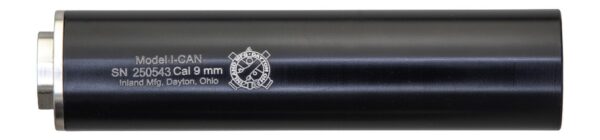 Inland MFG ICAN9MM   9mmLuger Black Aluminum 1/2"x28
