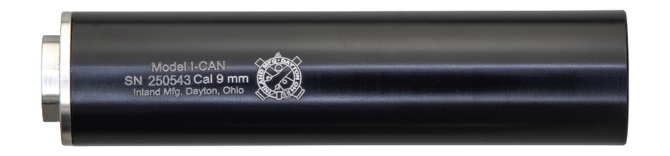 Inland MFG ICAN9MM   9mmLuger Black Aluminum 1/2"x28