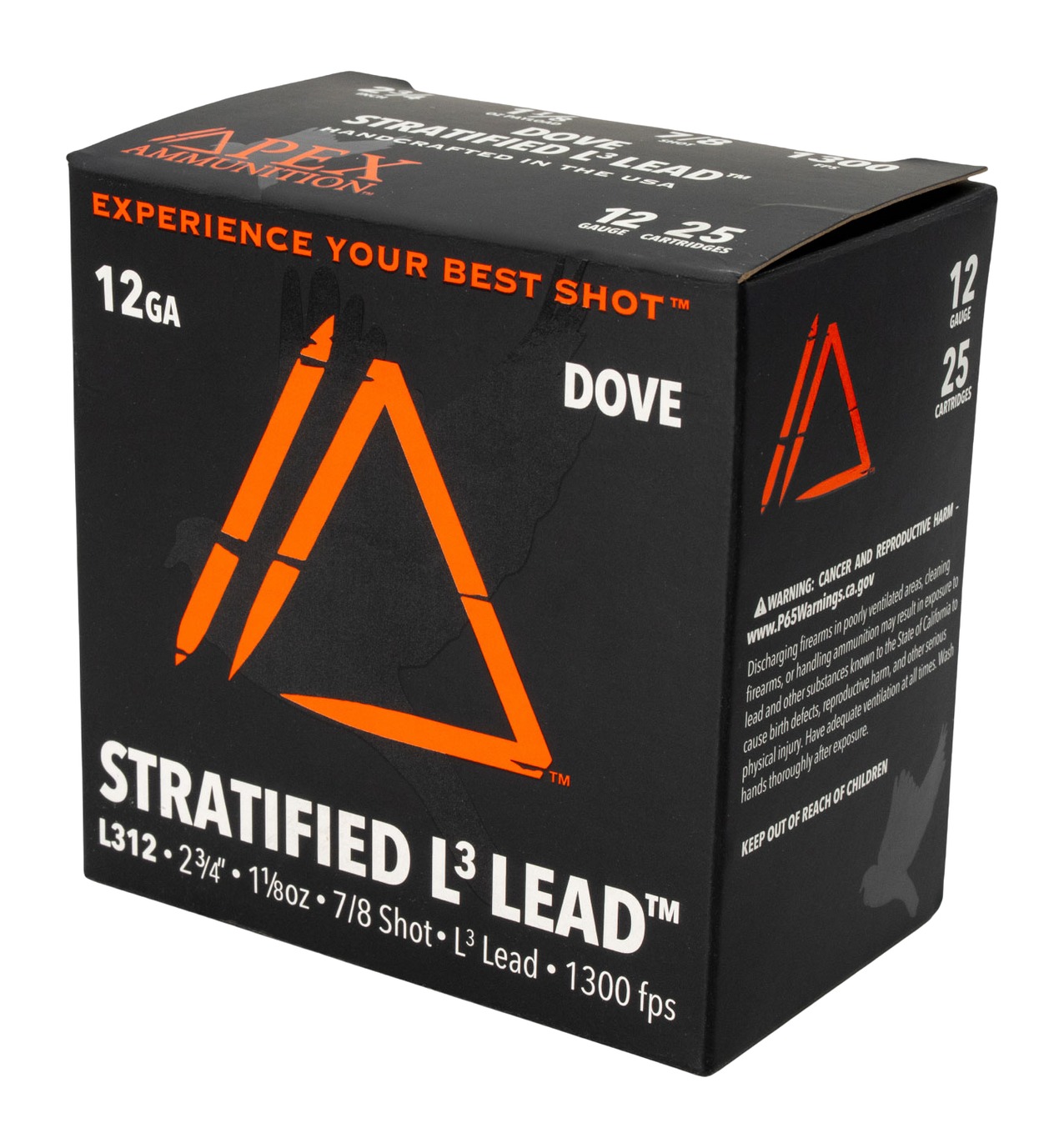 APEX AMMO ED12-78 12G 2.75 1-1/8 7/8 25/10